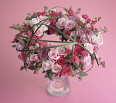 Pink &amp; Magenta Wreath