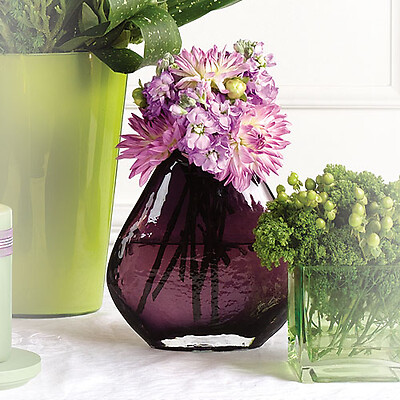 Purple Vase Altar Arrangement